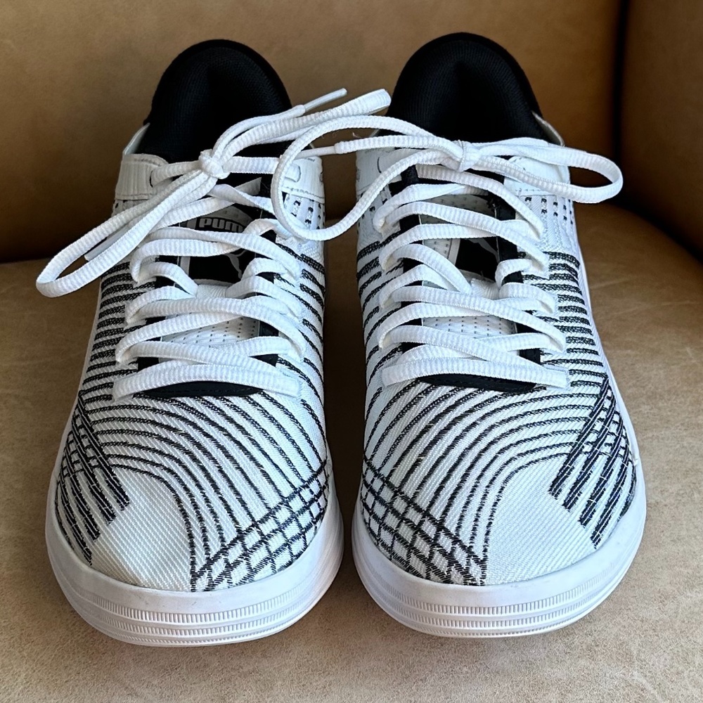 Puma Men's Clyde All-Pro Basketball Sneakers White/Black Size 7.5 Athleisure